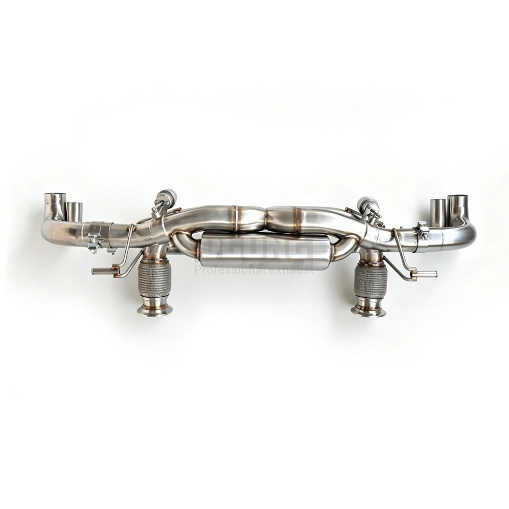 X-Shaped Valve Exhaust Stainless Steel for Lamborghini Gallardo LP550/560/570 5.2L 2008-2014 High Performance view 2