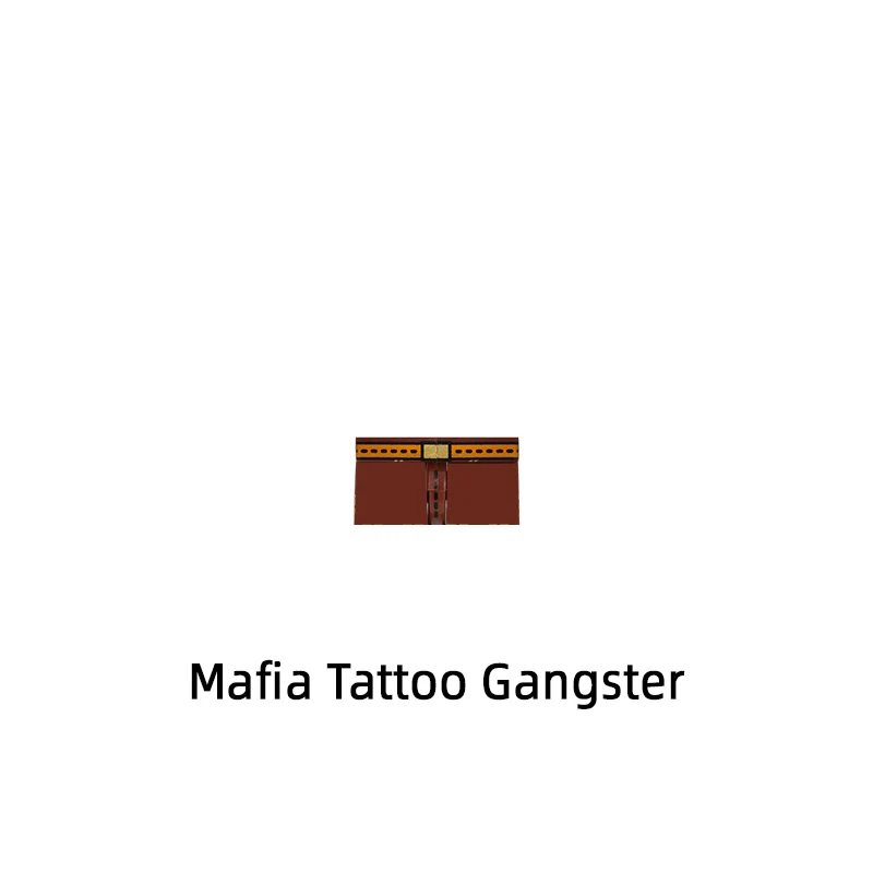 The Mafia Tattoo Gangster Model Blocks MOC Bricks Set Gifts Toys For Children LB01 LB02 LB03