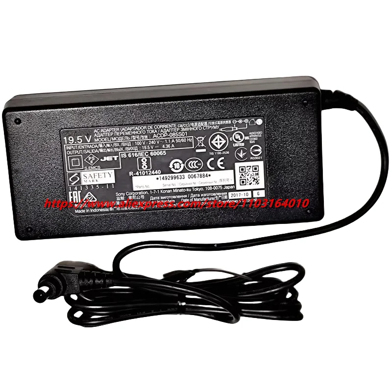 New Original For Sony Bravia KDL-48R530C KDL-48R550C KDL-49WD753 TV LCD Power Supply ACDP-085S01 19.5V 4.36A AC Adapter Charger
