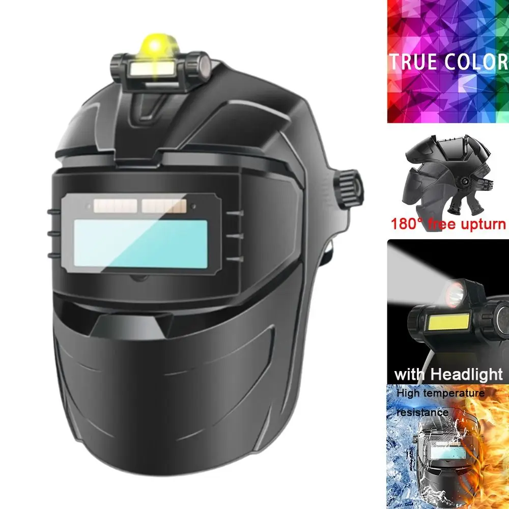 

Automatic Variable Light Adjustment Auto Darkening Welding Facemask True Color High-Temperature Resistant Welding Helmet Durable