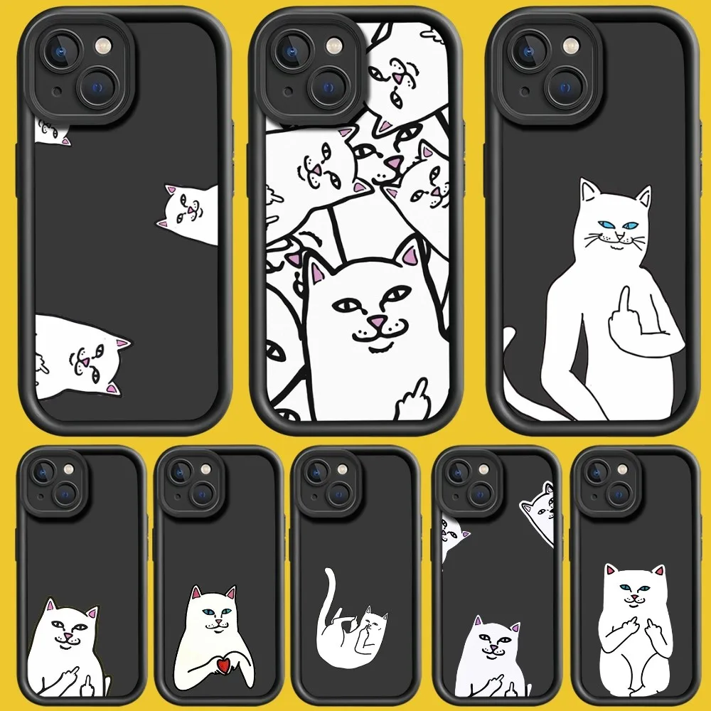 Чехол для телефона Cat R-RipndipS для iPhone 15, 11, 12, 13, 14 Pro Max, модный противоударный чехол с допамином