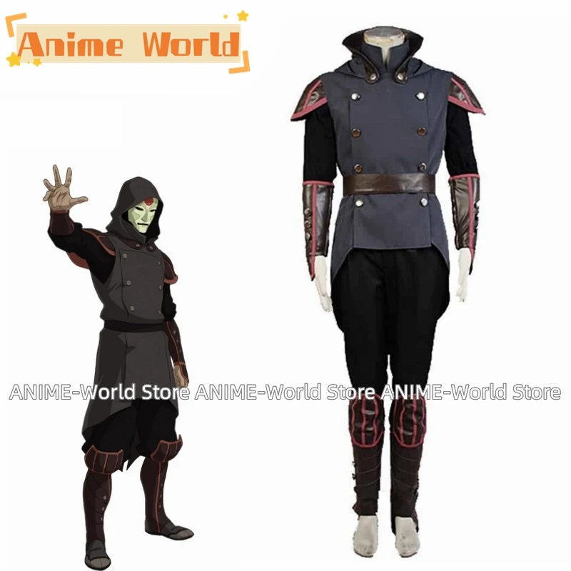 《Custom Made》Anime Avatar Amon Cosplay Costume Custom Size Any Size Halloween Christmas Adult Woman Men Suit