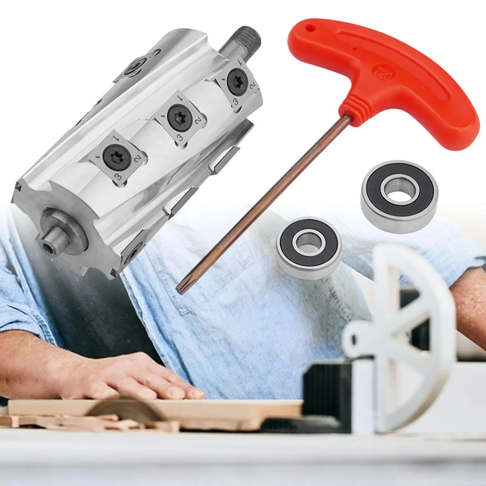 

Planer Sprial Helical Cutter Head Sturdy Professional Premium Accessories