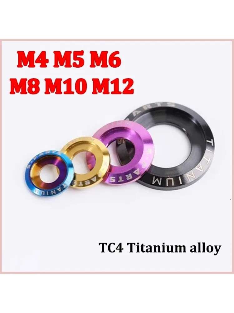 AliExpress NONE 3pc Titanium Spacer Washers M4 M5 M6 M8 M10 M12 Step Gasket for Bike Motorcycle Car Decorative Washers
