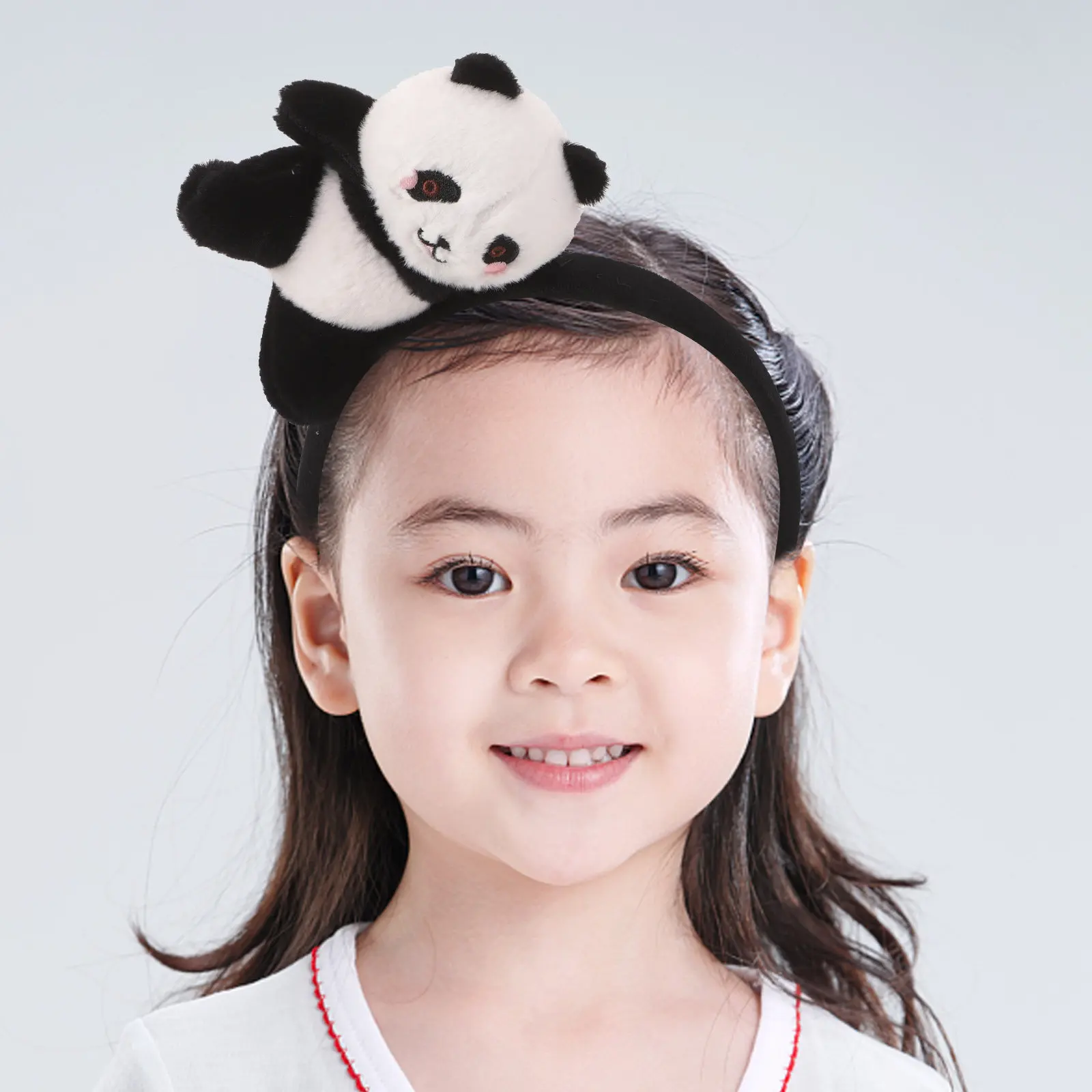 

Kids Panda Headband Cute Cartoon Animal Hairband Party Costume Hairband Soft Panda Figure Hair Hoop Kids Hair Accessory