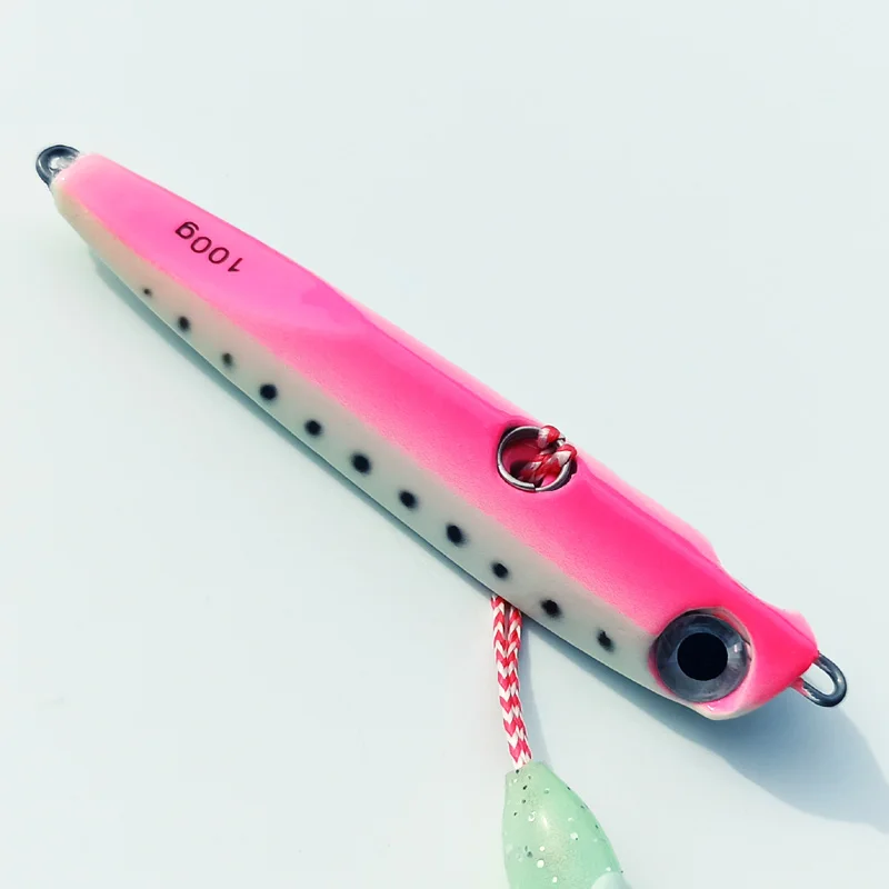 1PC Glow Inchiku Jig 60g80g100g135g Metal Sea Fishing Lure Luminous Skirt Lead Jig  pesca Fish Jigging Lure