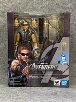 In stock Bandai Original S.H.Figuarts American Avengers Assemble 4 Black Widow Hawkeye Model Action Figure Collection Gift