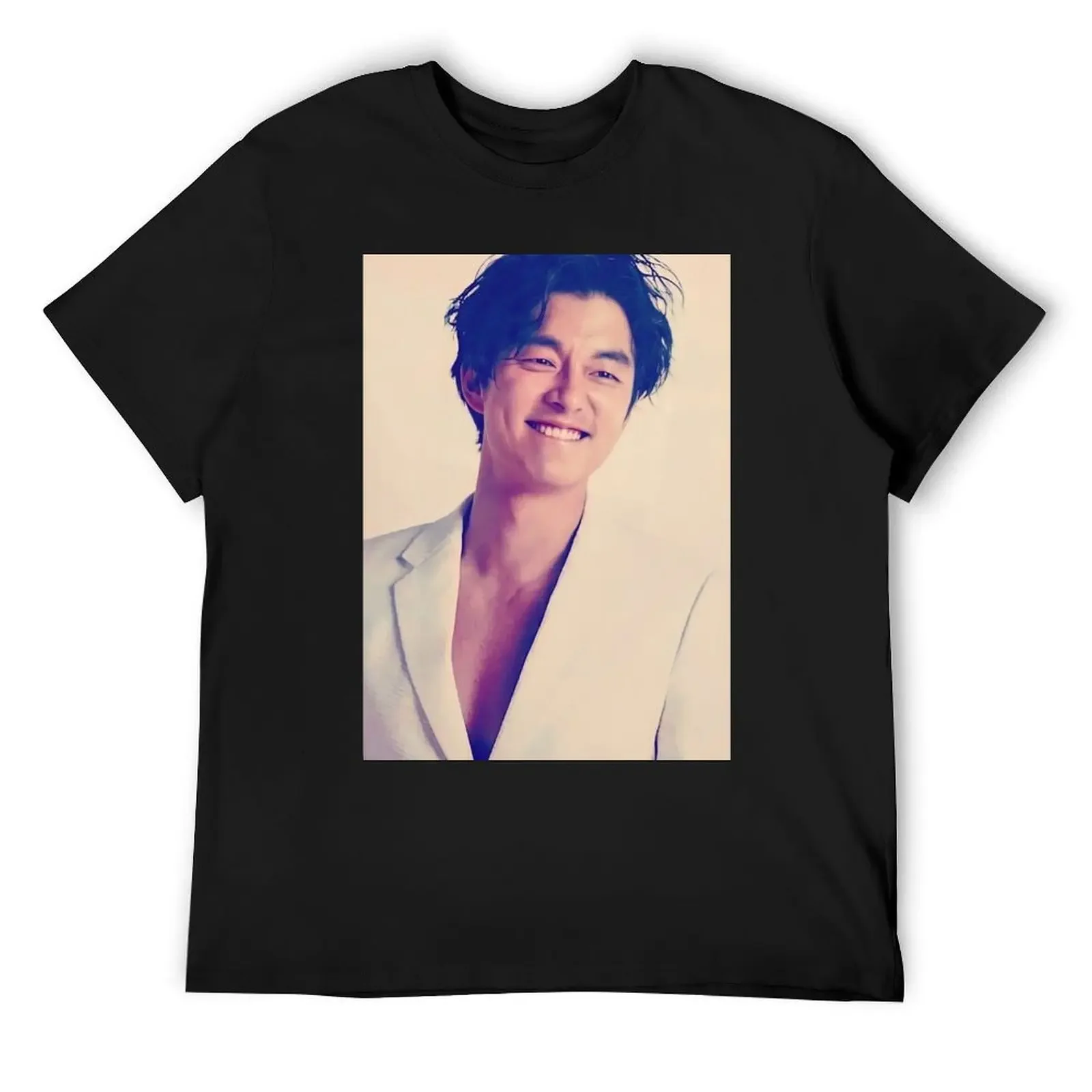 Gong Yoo cute T-Shirt oversized graphic tee anime clothes basketball graphic tees anime t shirts heavy weight t shirts for men