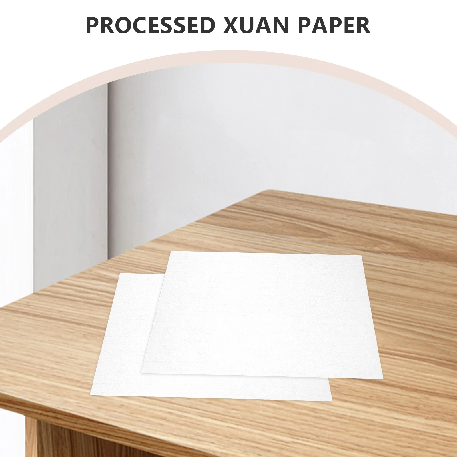 50 Sheets Rice Plastic Table Placing Office Calligraphy Writing Pad Elegant Stationery Paper