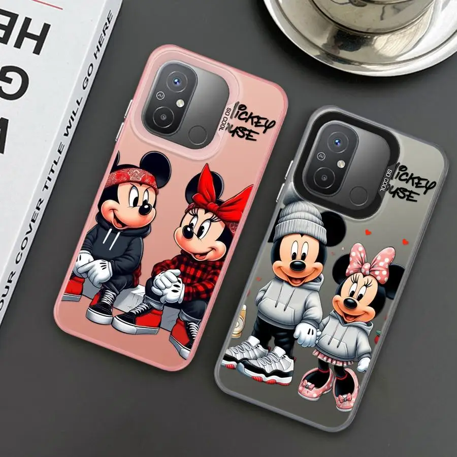 Disney mickey minnie mouse caso de telefone para xiaomi redmi 12 12c 13c 13 a2 + a3 a1 plus a3x poco x3 nfc c50 c51 c61 x3pro capa macia