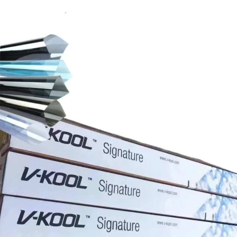 

VKOOL Высокое качество 1,52*30 м нанокерамическая оконная пленка 70% VLT самовосстанавливающаяся устойчивая к царапинам УФ-излучению ПЭТ для прозрачного автомобильного оттенка окна