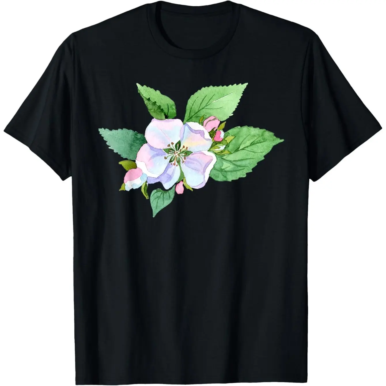 

Flower Print Summer Autumn Winter Men's and Women's Short Sleeved T-shirts Casual Loose Outdoor Street Fashion