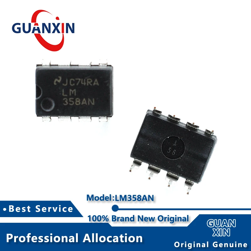 100% New LM358AN DIP8 Marking LM358A LM358