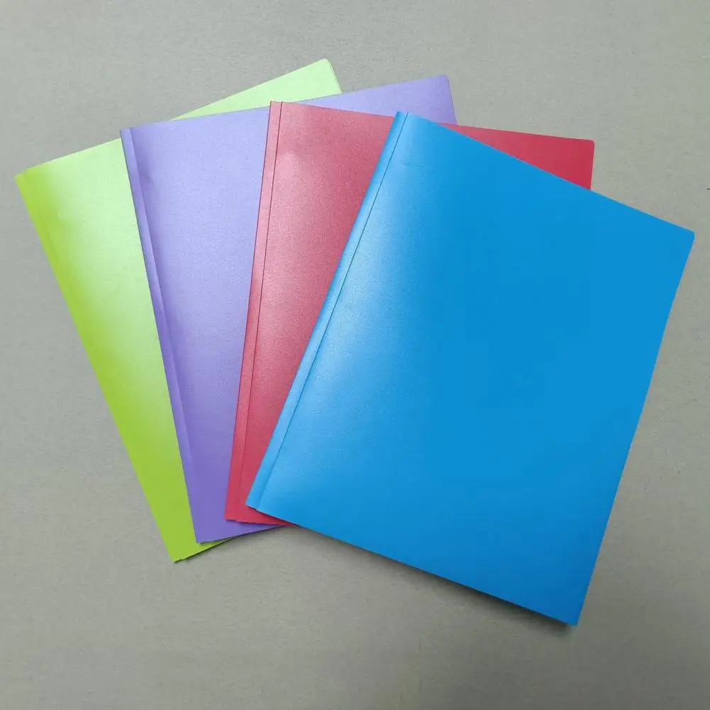 8Pcs Multicolor Plastic Folders Organize And Store Documents Versatile Folders Compact File Storage Solutions Document Holders
