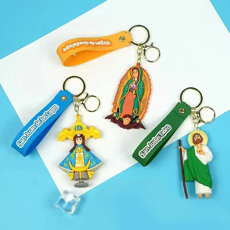 Niedlicher Puppen-Schlüsselanhänger, Jesus, Anime-Charakter, Auto-Schlüsselanhänger, Damen-Taschenanhänger, Rucksack zum Aufhängen, Urlaubsgeschenk