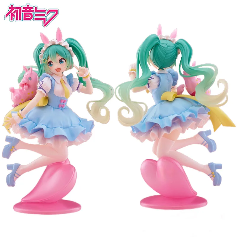 

Original Model Hatsune Miku x Rody 20cm AMP Fairy Tale Figure Genuine Anime Figurine Collections Toys Gifts