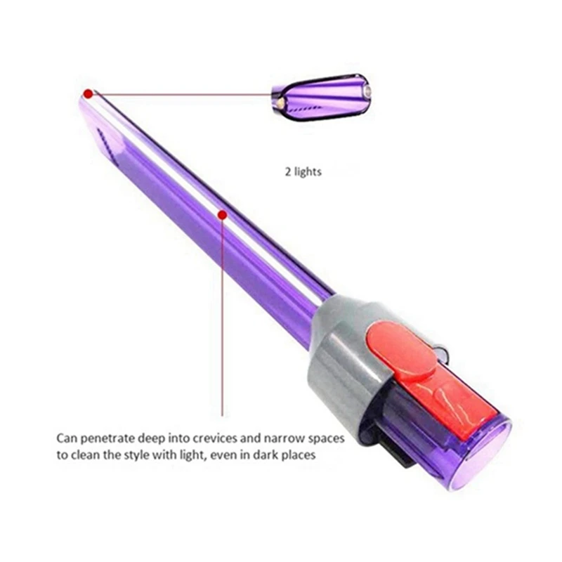 다이슨 무선 진공 청소기 부품 키트, LED 조명 및 유연한 익스텐션 호스, 틈새 도구, V7 V8 V10 V11