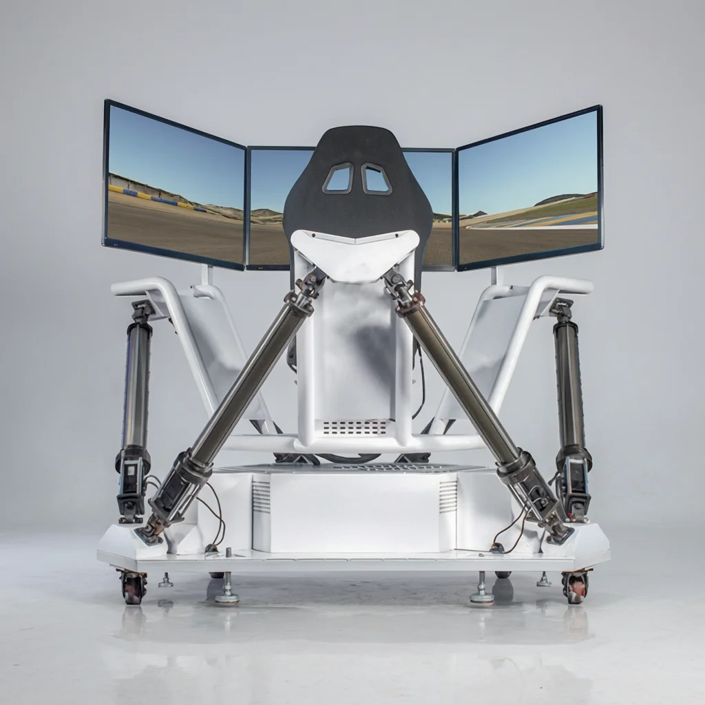 3 Screens Indoor MotionRacing Car Simulator 6 DOF Triple Screen Motion Simulation Platform VR Simulated Racing Car Game Machine