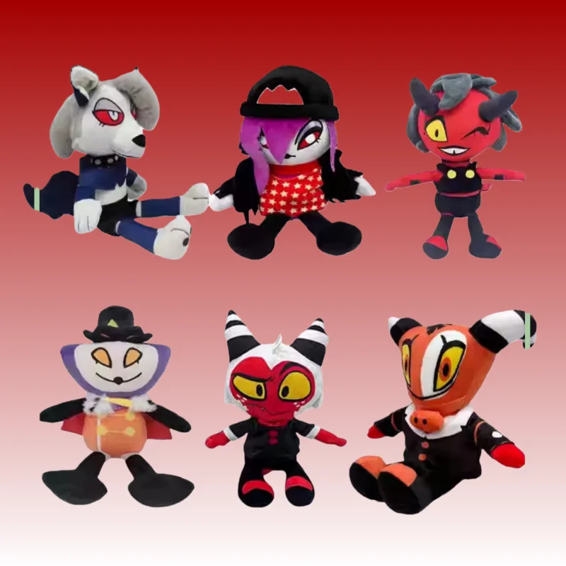 New Hazbin Hotel The Circus Helluva Boss Fluffy Doll Stuffed Cute Doll Soft Toys Ornament Anime Peripheral Holiday Gift In Stock