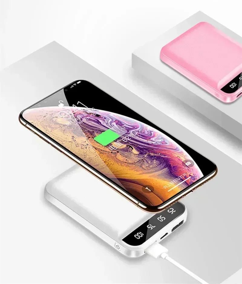 2025NEW 99000mAh Portable Mini Power Bank LED Digital Display Power Bank External Battery Pack For iPhone Pro Xiaomi Huawei