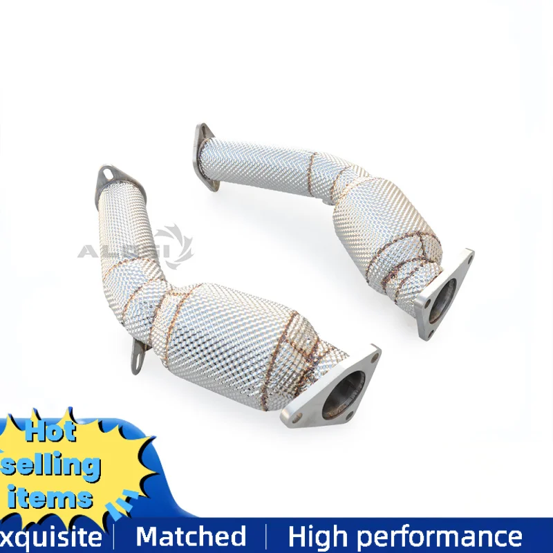 High-flow Stainless Steel Downpipe Exhaust for Infiniti FX35 3.5 2003-2008 Exhaust Pipe Catalytic Converter with Heat Shield