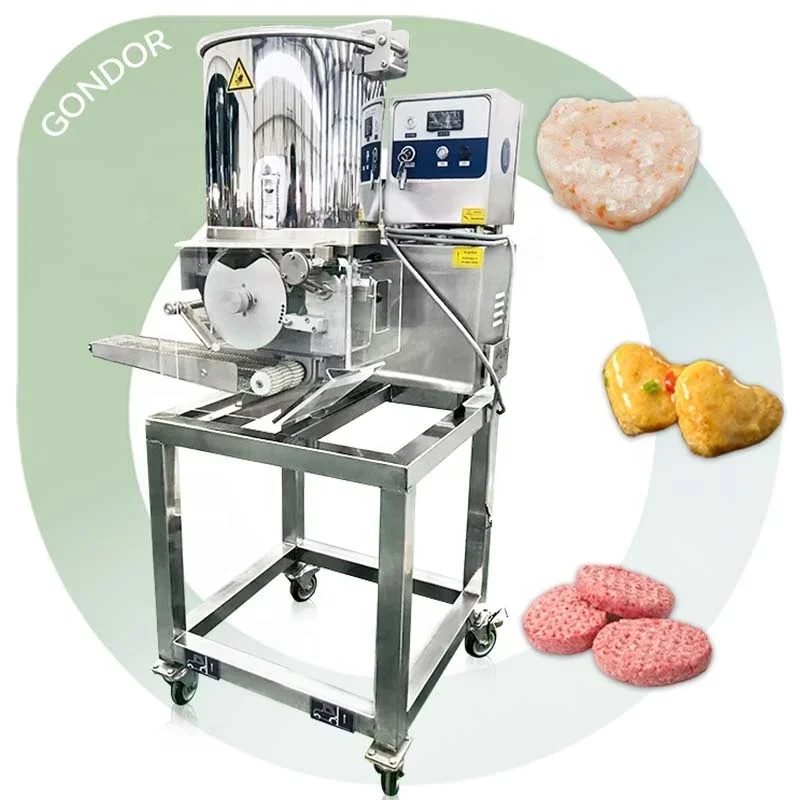 Automatic Potato Beef Chicken Nugget Form Jamaican Burger Meat Patty Maker Hamburger Make Machine Price