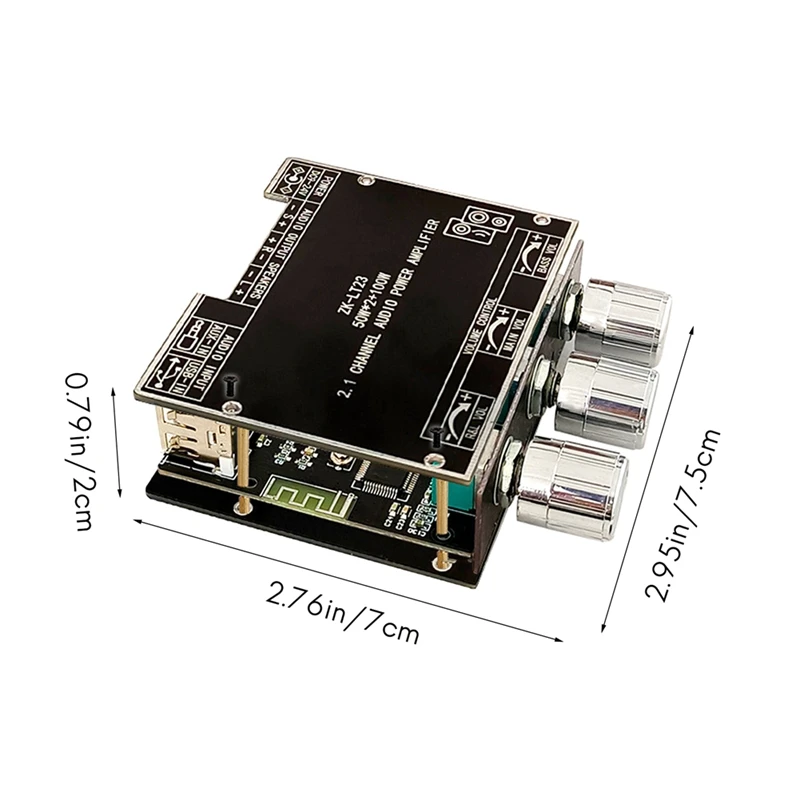 ZK-LT23 5.1Bluetooth Power Amplifier Board With Short Circuit Protection For Sound Box