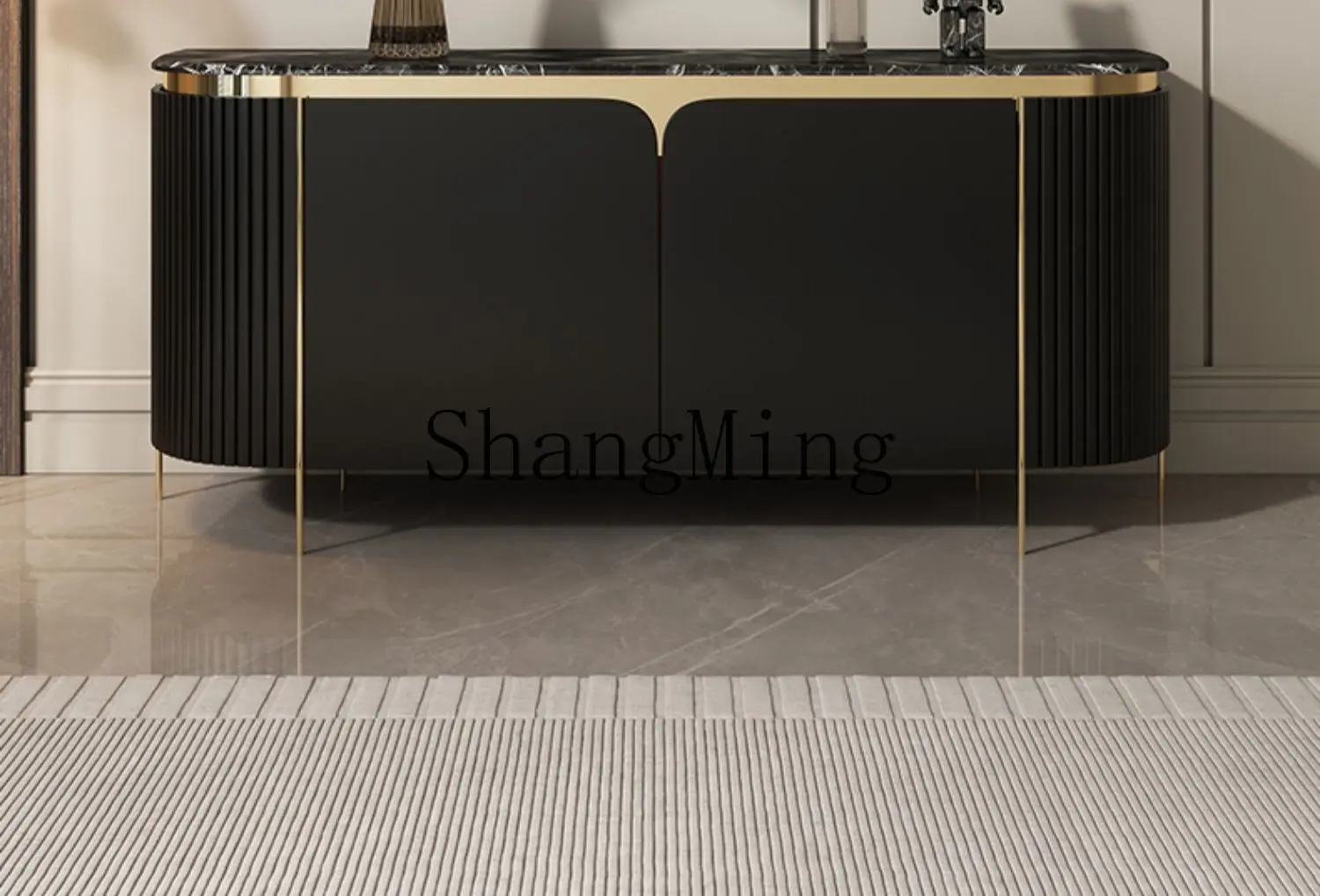 

ZYY Light Luxury Marble Entryway Cabinet Entryway Decoration Storage Cabinet Modern Living Room Sideboard Entryway Shoe Cabinet