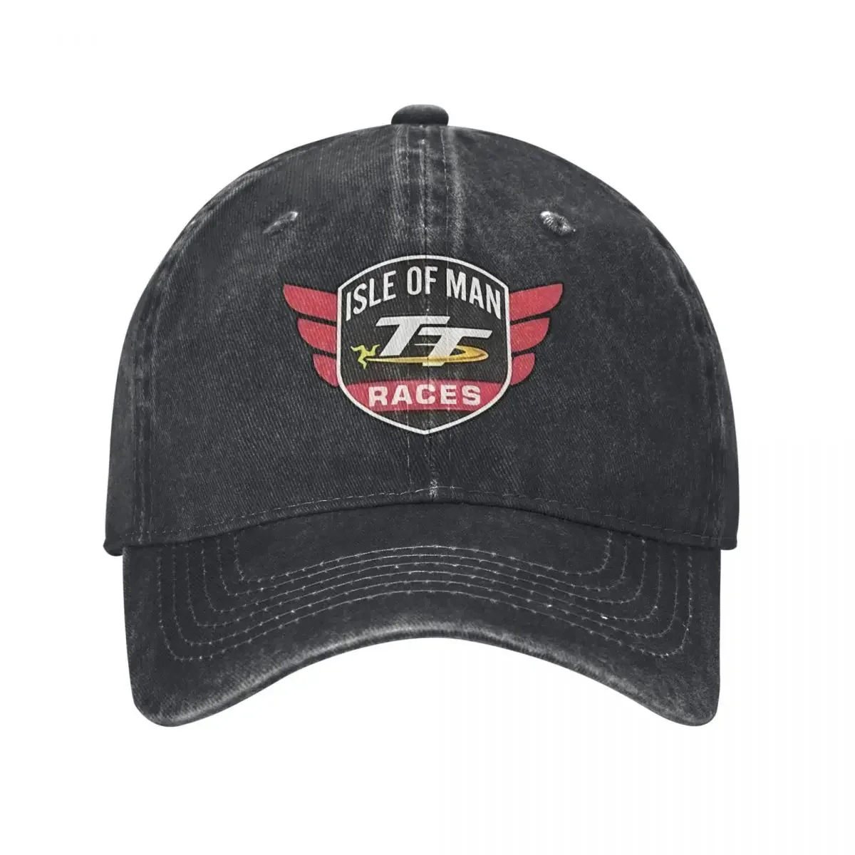 Motocross Races Isle Of Man TT Novelty denim Hat Durable for All Seasons Women Hat Men's Baseball Cap