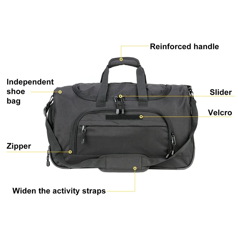 Waterproof Gym  Men Sports Travel Bags Military Tactical Duffle Luggage Outdoor FitnessTraining Trek cycling jersey Uniform Maap