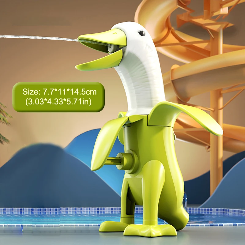 Divertimento carino banana anatra spruzzo d'acqua giocattolo estate all'aperto spiaggia acqua combattimento giocattoli bambini bagnetto acqua giocattoli per regali per bambini