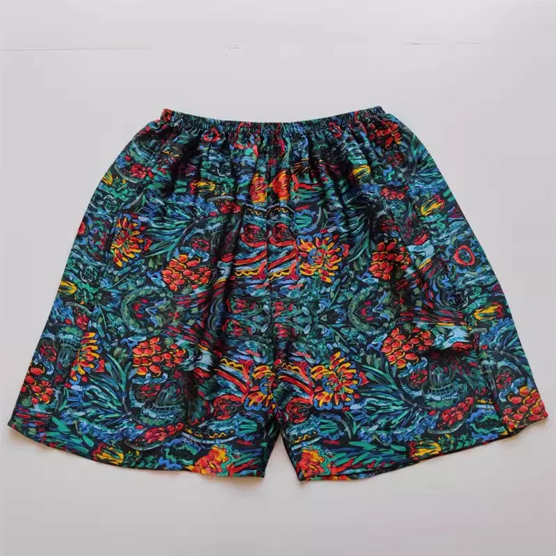 100% Mulberry Silk Man Boxer Underwear Shorts Couple Rubber Band Thin Shorts Home Pants Promotion Woman Can Wear