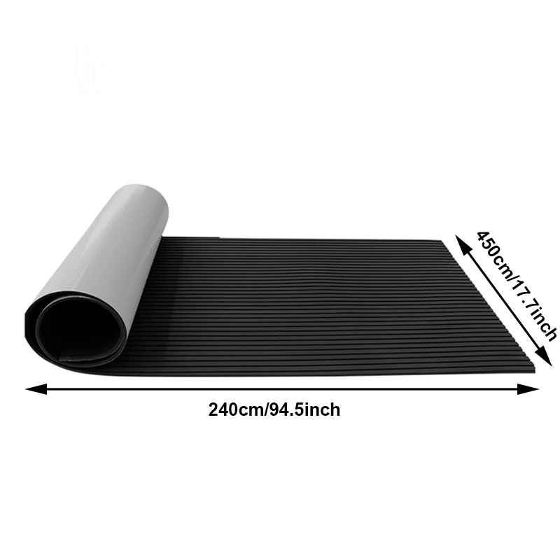 Self-Adhesive EVA Foam Boat Marine Flooring Sheet Faux Teak Decking Pad For Yacht Caravan Kayak Canoe Non-Slip Mat 2400*450*5mm