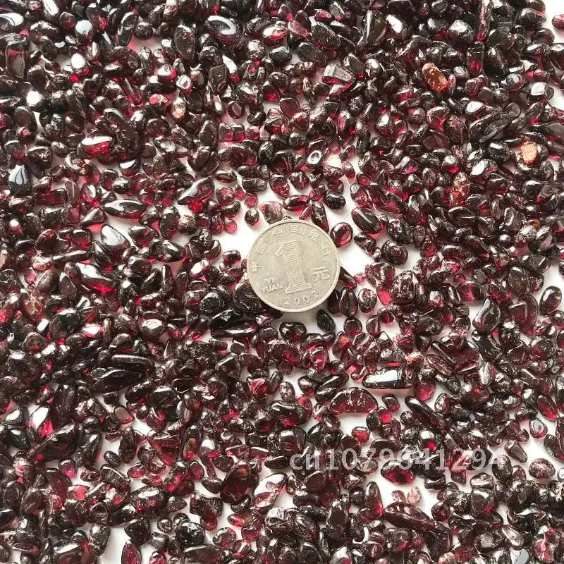 100g Natural Red Garnet Quartz Crystal Polished Stone Rock Gravel Gem Healing E04 Natural Stones and Minerals