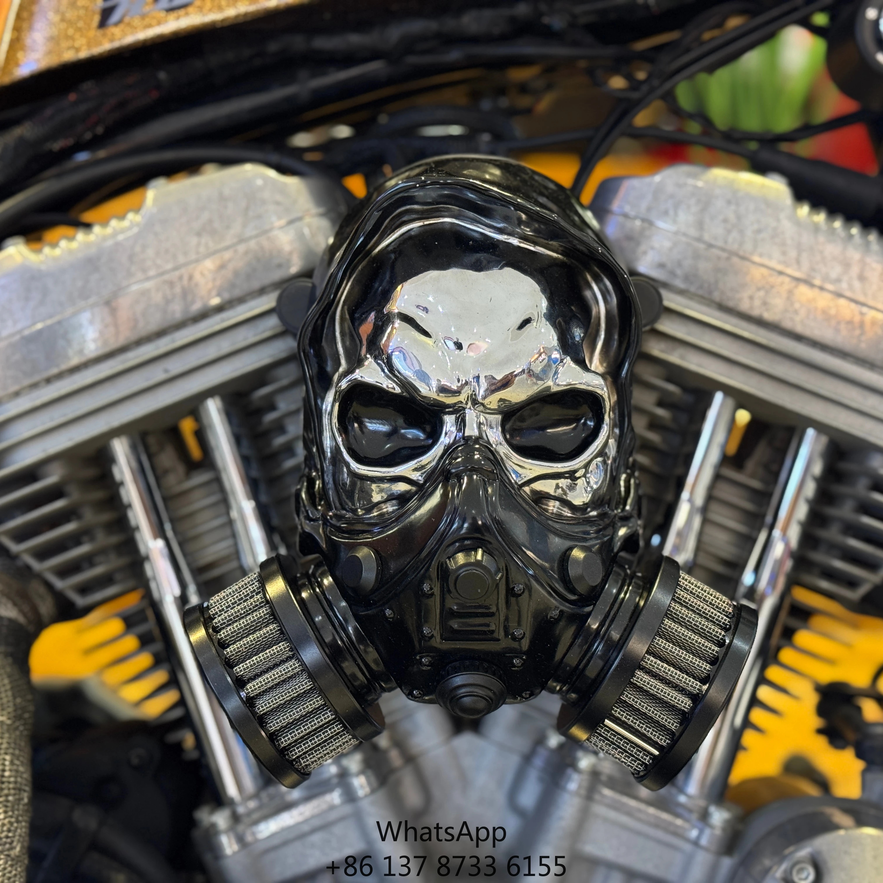 

Motorcycle Skull High Performance Air Filter For Sportster XL 2004-2023