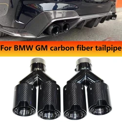 For BMW Series Exhaust Pipe Retrofit Universal M Performance Carbon Black, Blue, Silver Muffler, Tip Nozzle Exhaust Head