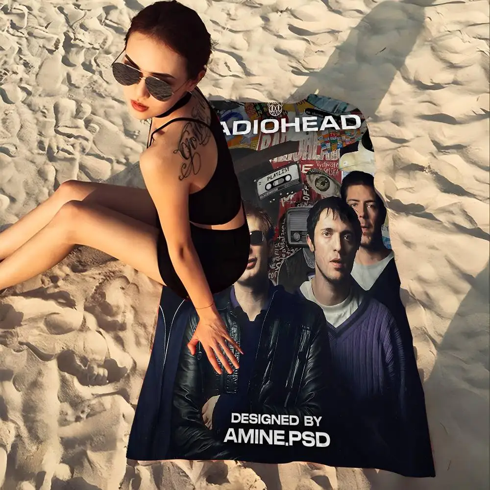 Rock Band R-Radiohead Microfiber Beach Towel Absorbent Quick Dry Soft Yoga Swimming Resort Mountain Climbing Towel