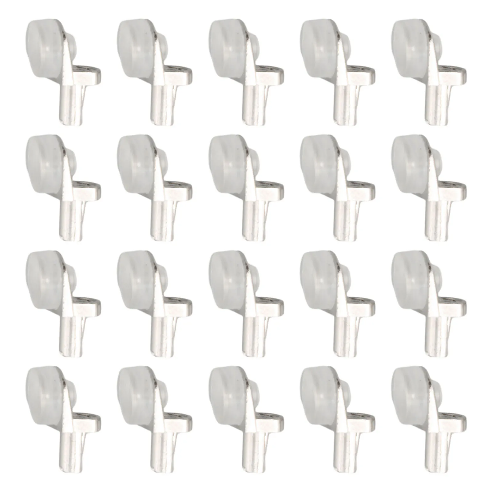 20x Zinc Alloy Shelf Clamp with High-Grip Suction Cup for Glass Shelf Installation on Cabinet Door or Wardrobe