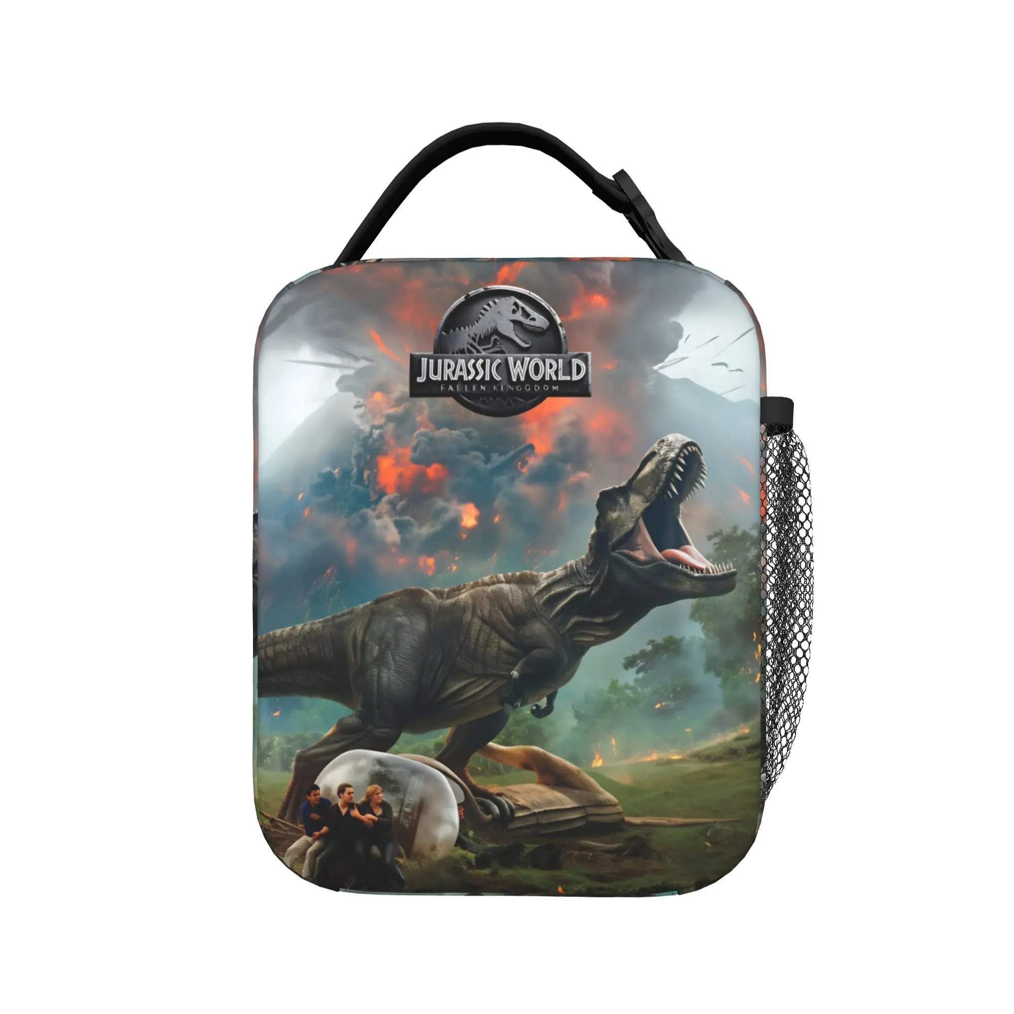 

Сумка для обеда Jurassic Rebirth Dinosaurs Attack World для мужчин, сумка для обеда с принтом, сумка-холодильник для улицы, термосумка из оксфордской ткани