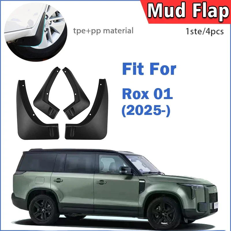 

Front Rear 4pcs FOR Rox 01 Mud Flap Guards Splash Mudguard Fender Mudflaps Car Accessories 2025