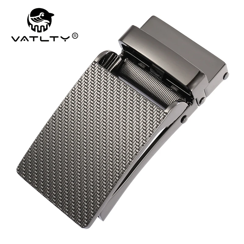 VATLTY 32mm Belt Buckle for Men High-Quality Zinc Alloy Anti-Oxidation Automatic Buckle Silver Belt Buckle for Holeless Belts