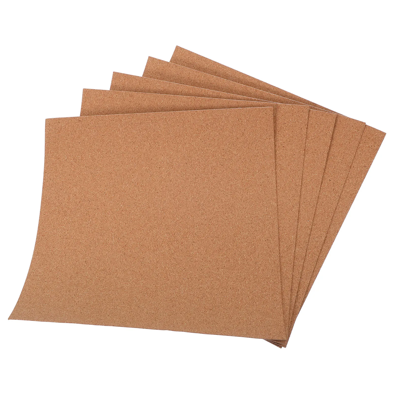 

5pcs Soft Cork Message Board Adhesive Tiles for Office Wall Decor Photo Display Bulletin Boards Self Stick Reusable