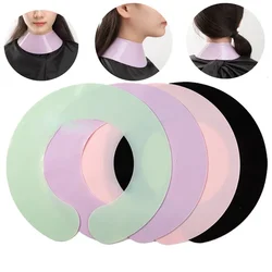 Silicone Stylist Cutting Collar Hair Dyeing Shawl Waterproof Neck Cape Wrap Cover Barber Hairdressing Hair Coloring Accessories
