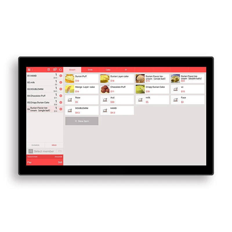 Hot 21.5 Inch All In One POS Terminal Intel i5 Capacitive Touch Screen Cash Register Windows for Retail Supermarket Restaurant