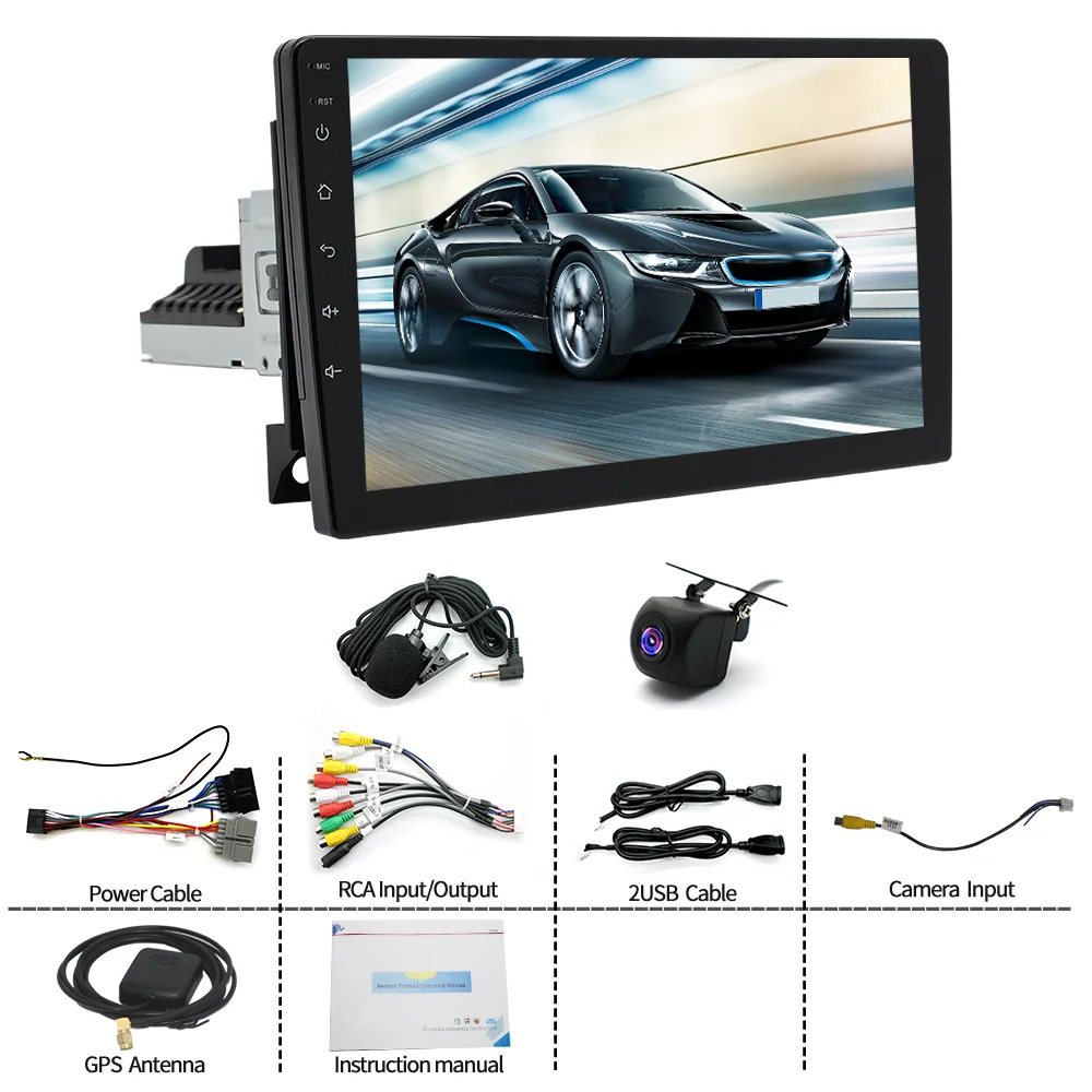 9in Android 13 Car Stereo Radio GPS Navigation 2+32G Compatible for Town & Country 1990-2000 with Carplay Android Auto Car Radio with Bluetooth Wifi FM SWC Mirror Link Split Screen + AHD Backup Camera