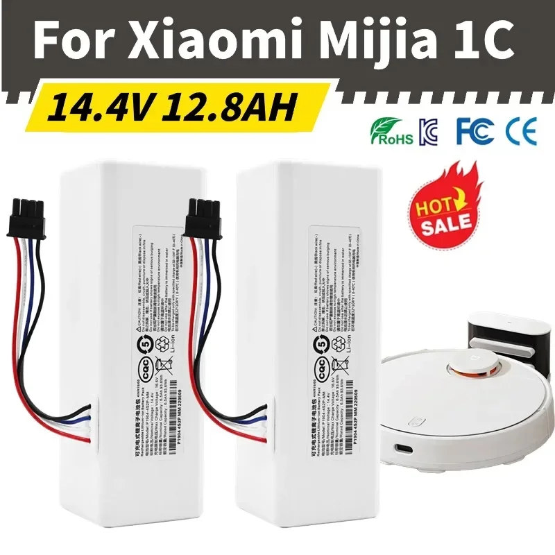 

New 14.4V 6800Mah P1904-4S1P-MM Battery For Xiaomi Mijia 1C STYTJ01ZHM Robot Vacuum Mop Cleaner Accessories Parts original