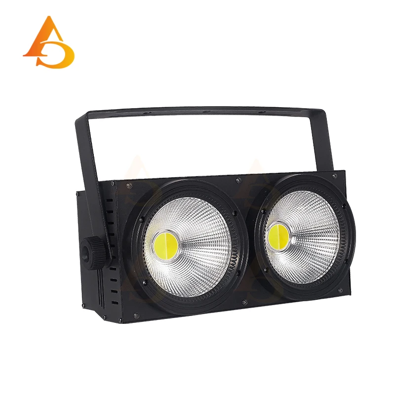 2x100w Blinder COB 2 Eyes DMX Stage Lighting Led  200W Cold / Warm White Dmx Stage TV Studio Church Strobe Stage Lighting