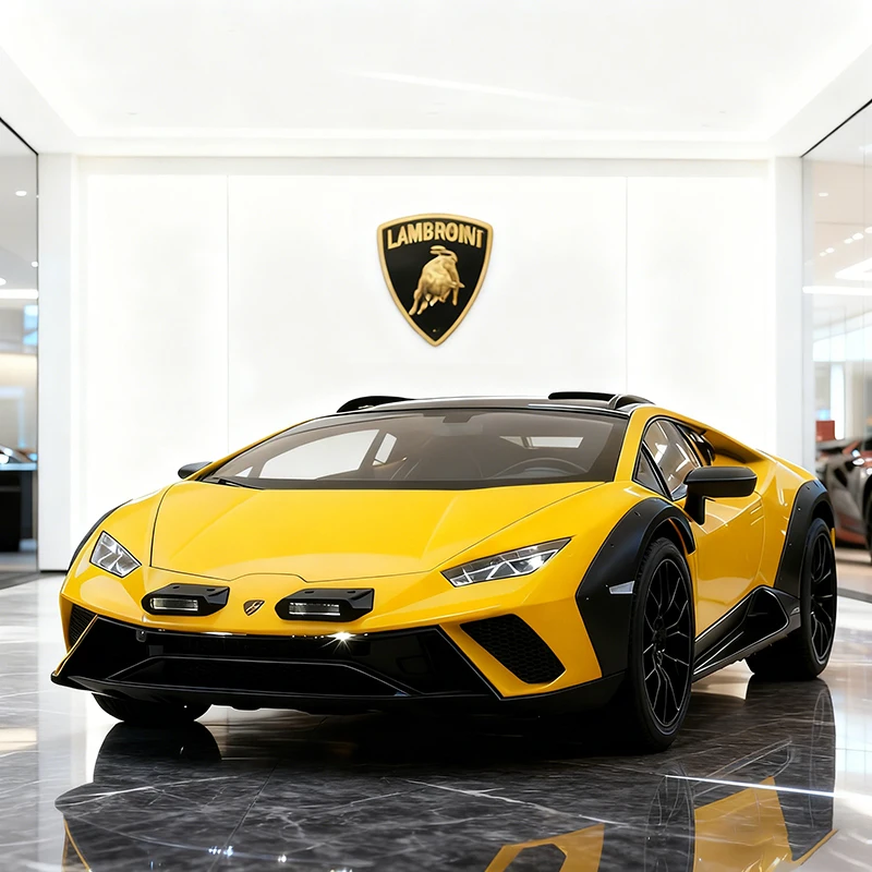 

1:18 Lamborghini Huracan Sterrato Supercar Alloy Car Model Sound and Light Children's Toy Collectibles Birthday Gift