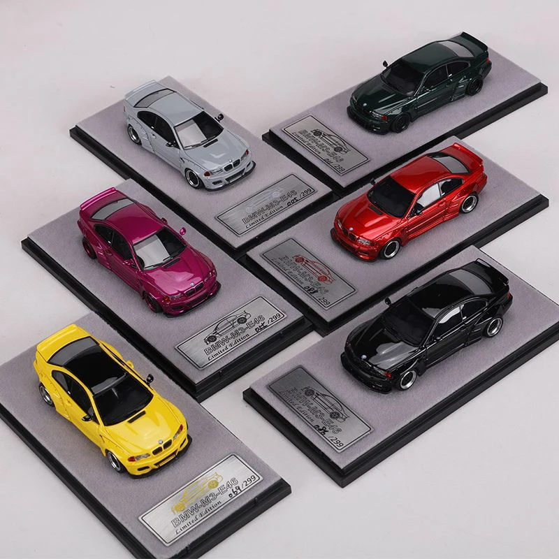 

Оригинальный масштаб 1:64, M3 E46, имитация смолы, модель автомобиля, статический дисплей, Коллекционная игрушка, подарок, сувенирное украшение