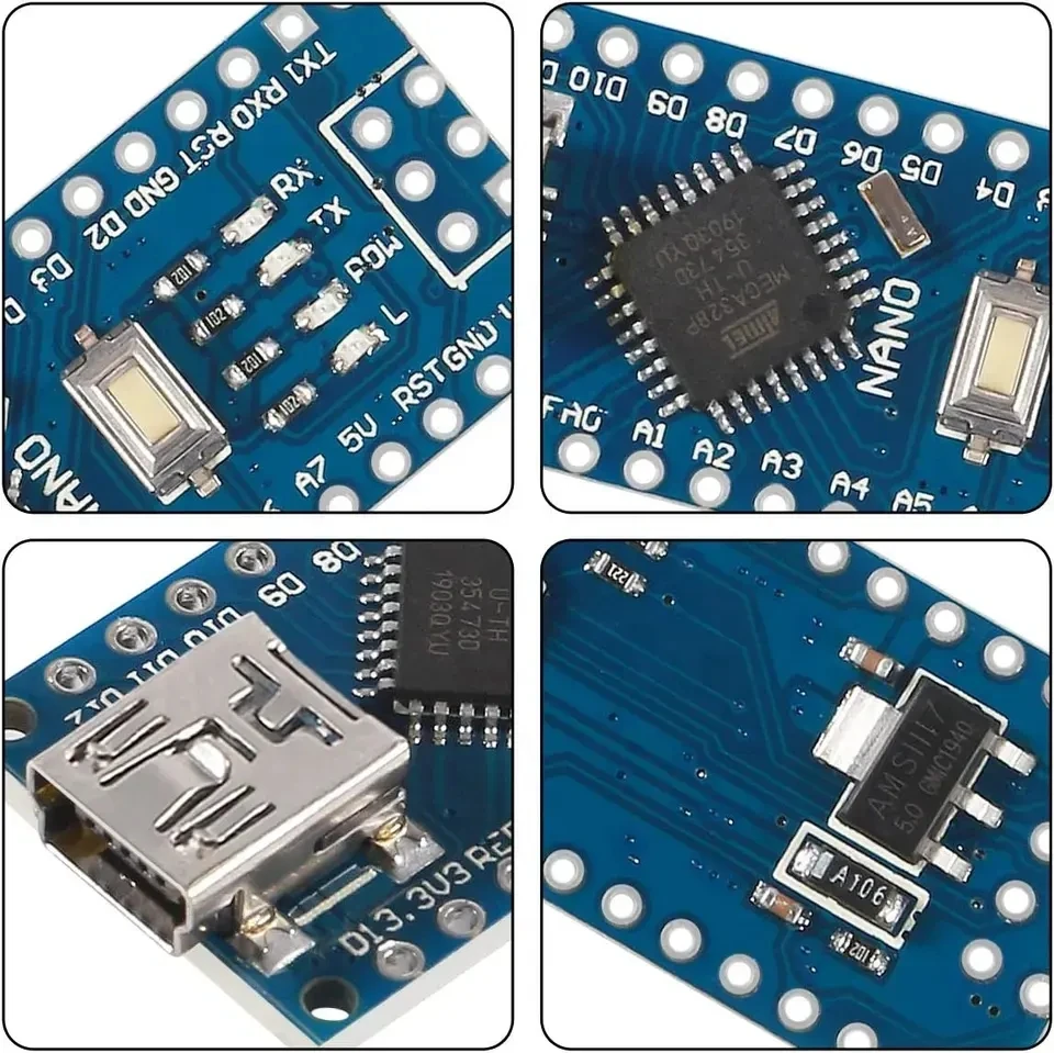 High Quality Type-C Nano V3.0 Atmega328 USB V3.0 ATmega328P CH340G 5V 16M Module MicroController Board for Arduinos 328P CH340C